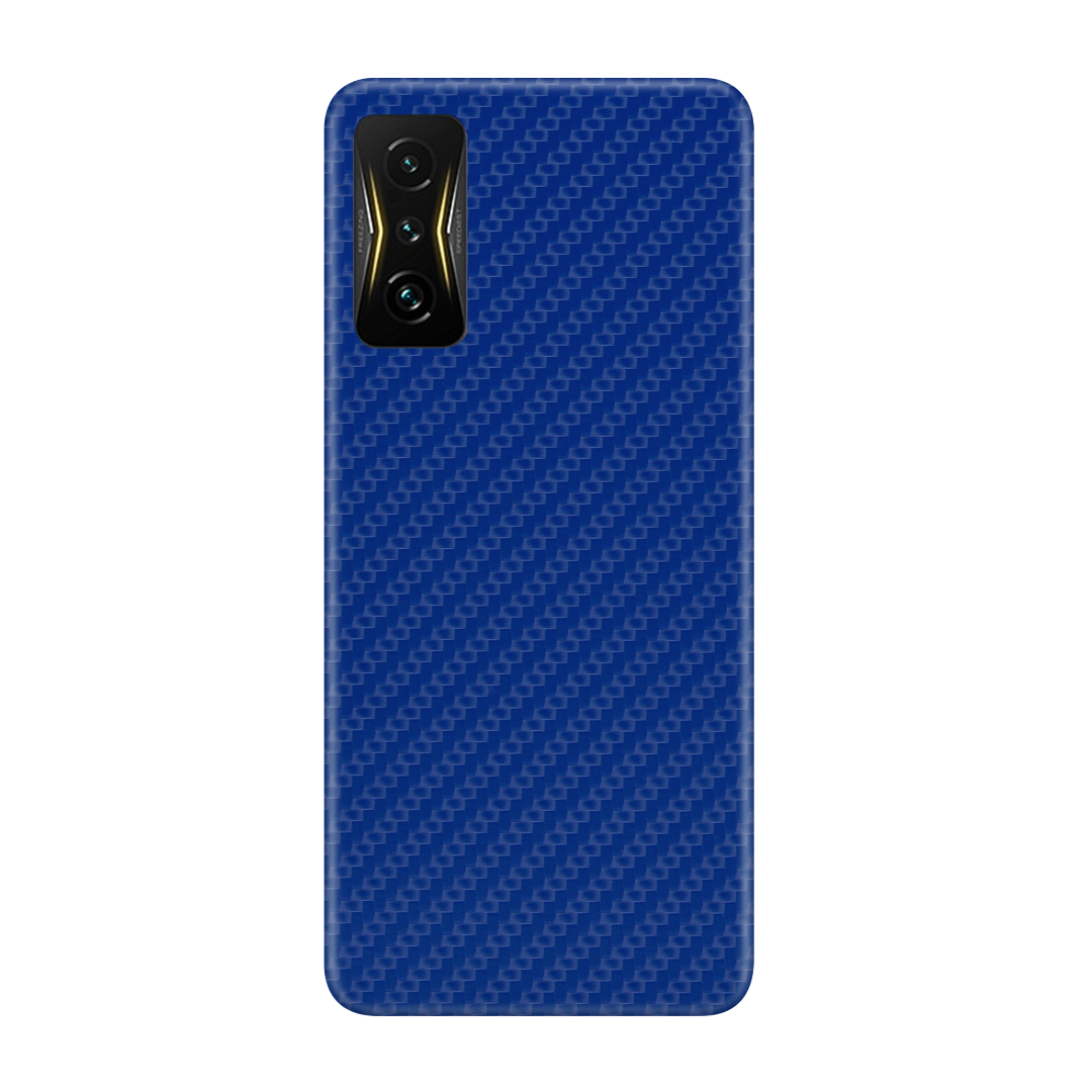 Carbon Fiber Blue Skin for Poco 4 GT