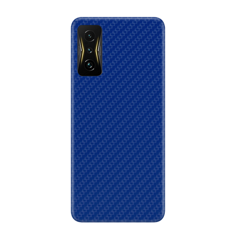 Carbon Fiber Blue Skin for Poco 4 GT