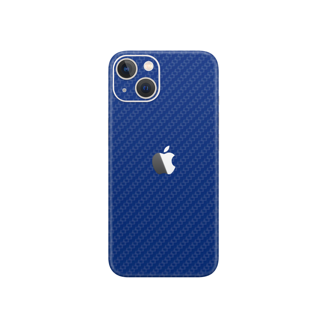 Carbon Fiber Blue Skin for iPhone 13