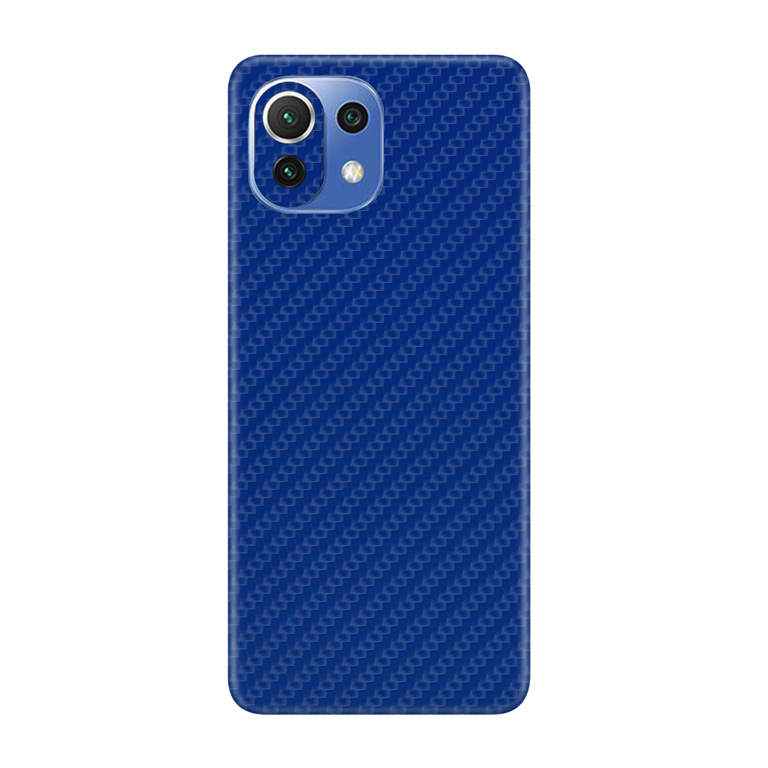 Carbon Fiber Blue Skin for MI 11 Lite