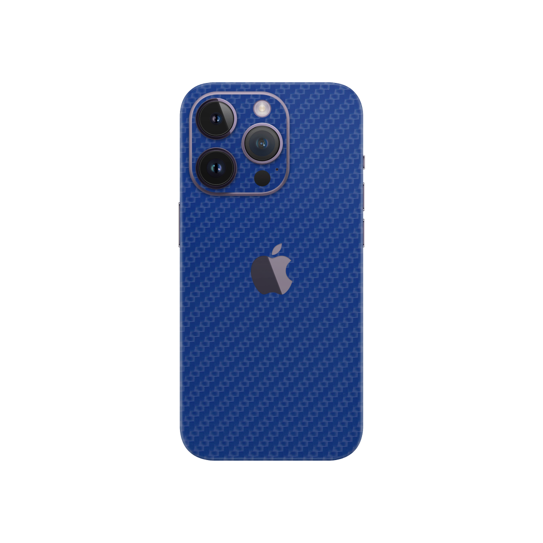 Carbon Fiber Blue Skin for IPhone 14 Pro