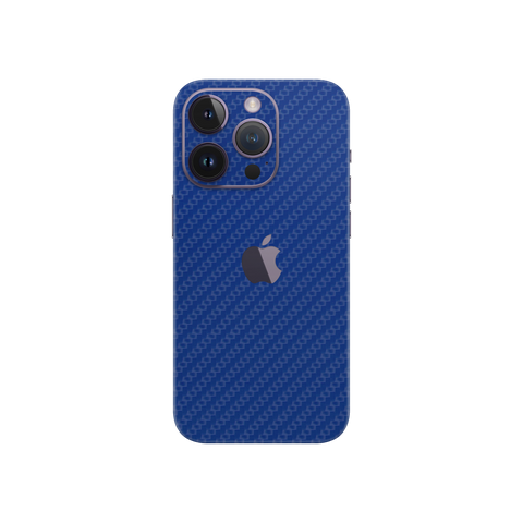 Carbon Fiber Blue Skin for IPhone 14 Pro