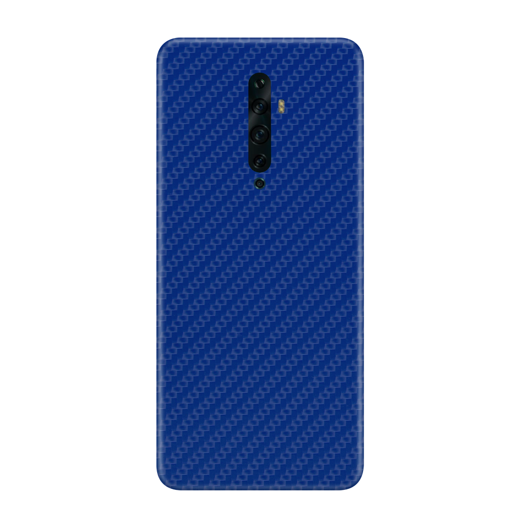 Carbon Fiber Blue Skin for Oppo Reno 2f