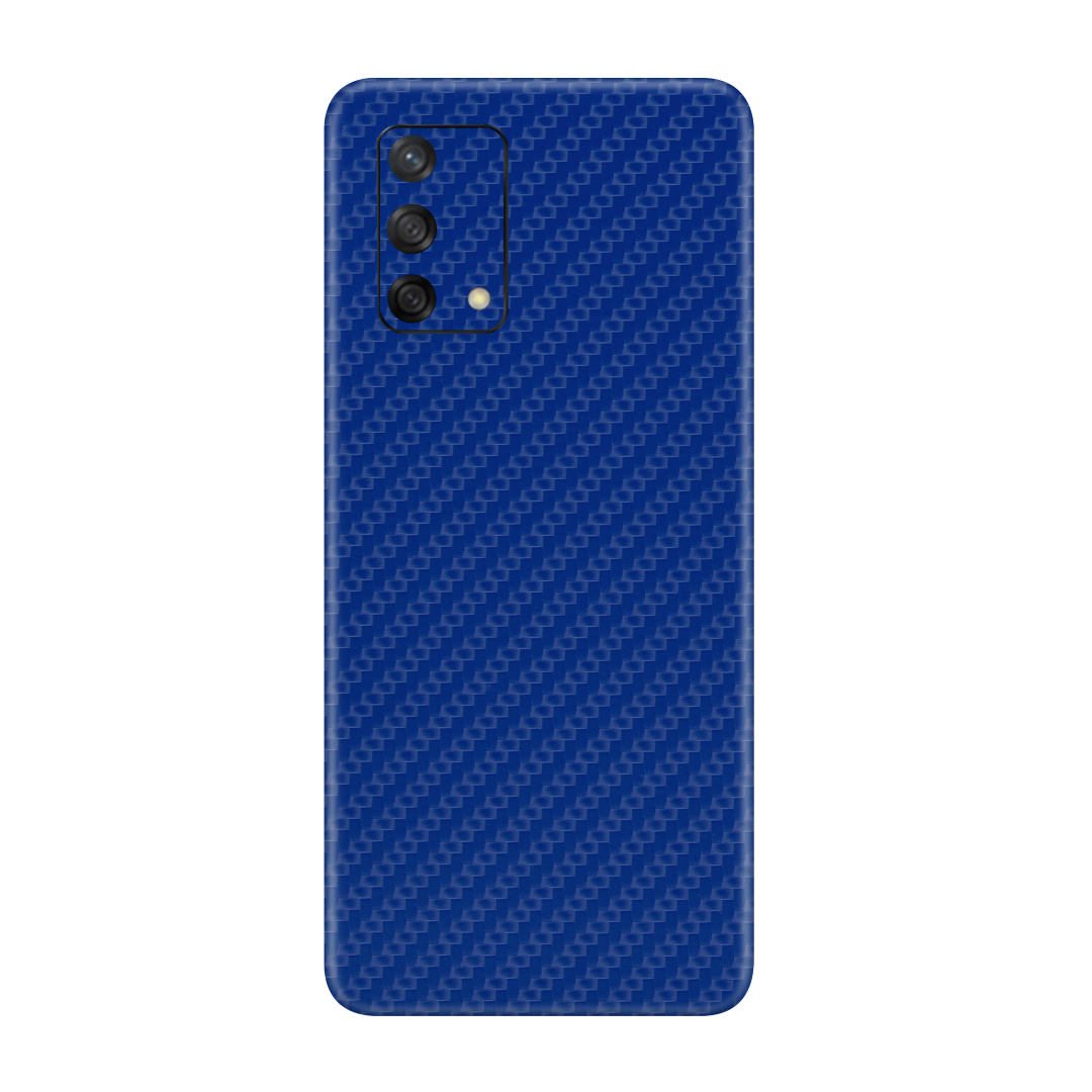 Carbon Fiber Blue Skin for Oppo F19