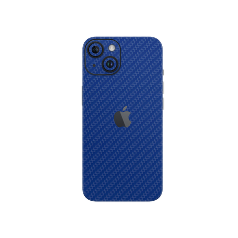 Carbon Fiber Blue Skin for Iphone 15