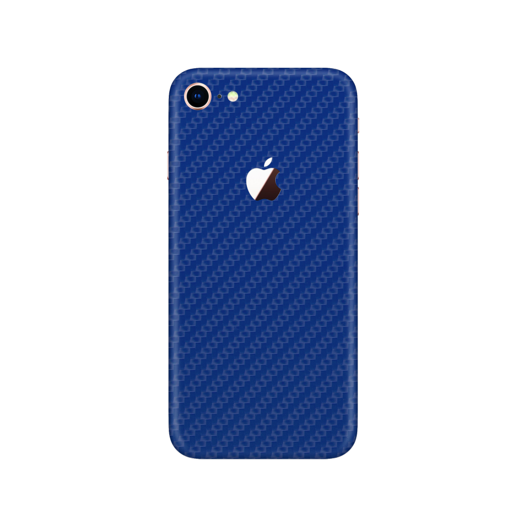 Carbon Fiber Blue Skin for iPhone SE 2020