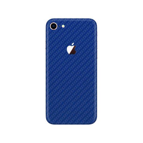 Carbon Fiber Blue Skin for iPhone SE 2020