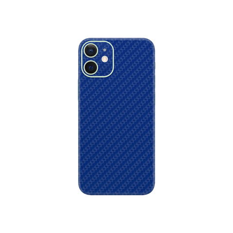 Carbon Fiber Blue Skin for iPhone 12 Mini