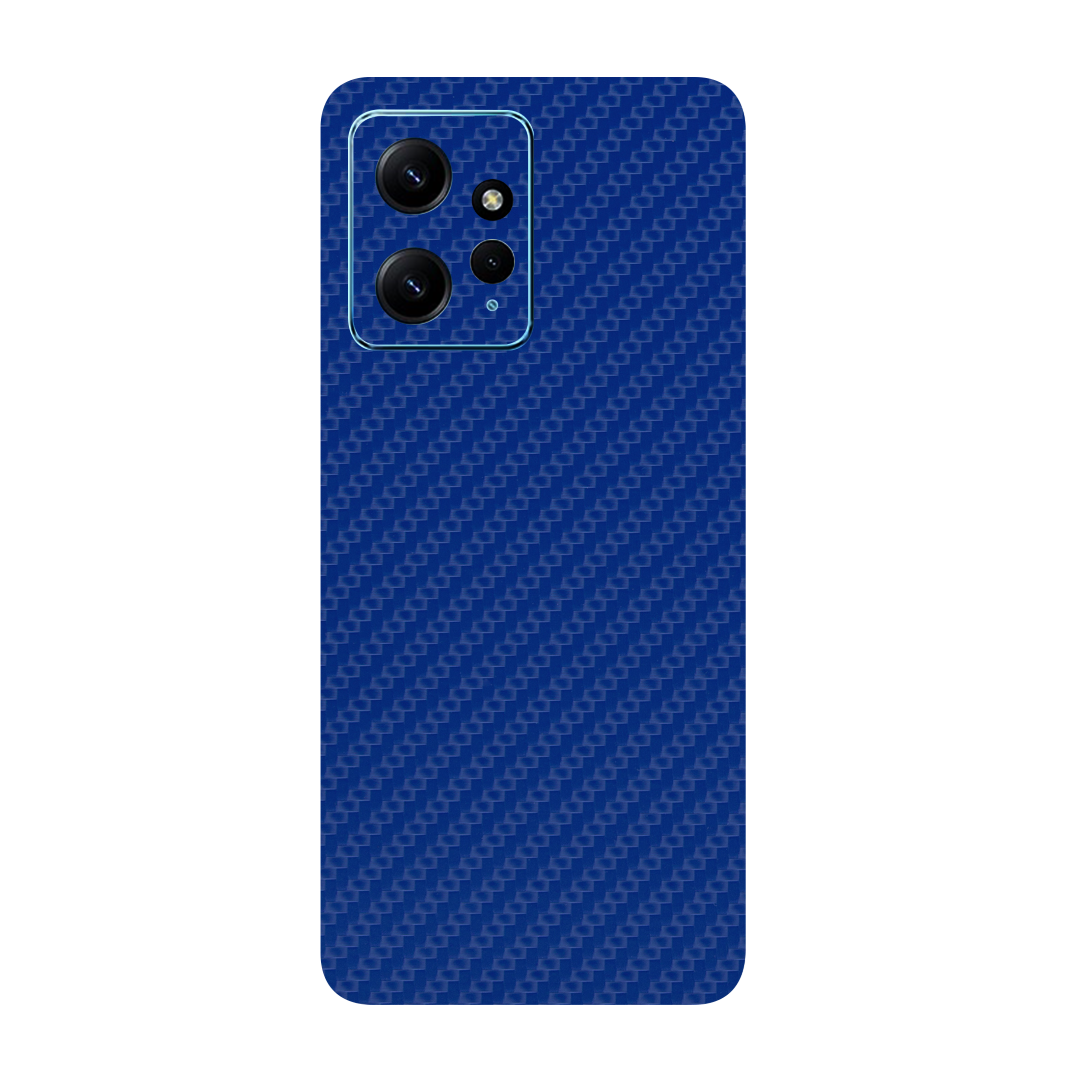 Carbon Fiber Blue Skin for Redmi 12 4g