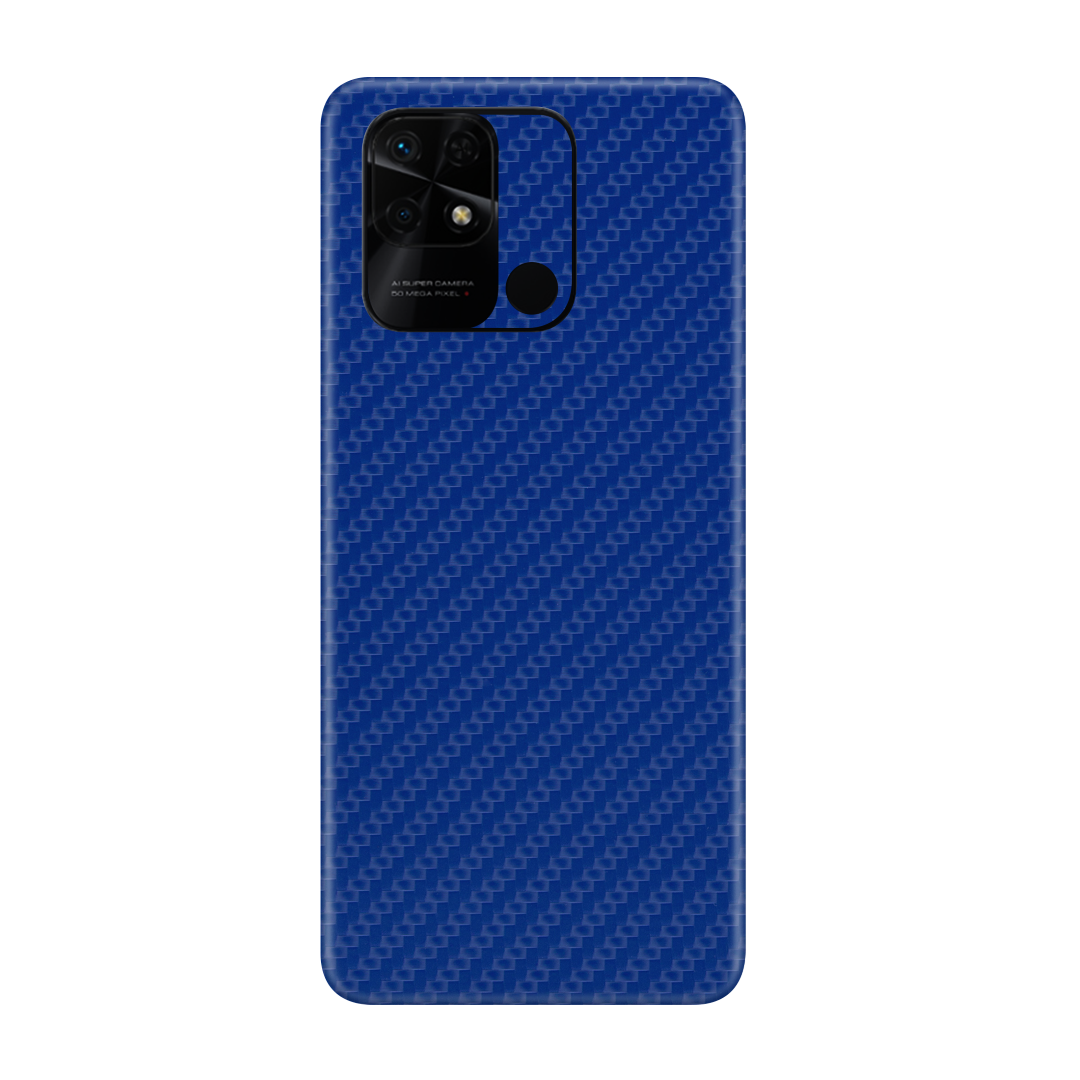 Carbon Fiber Blue Skin for Redmi 10c