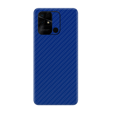 Carbon Fiber Blue Skin for Redmi 10c