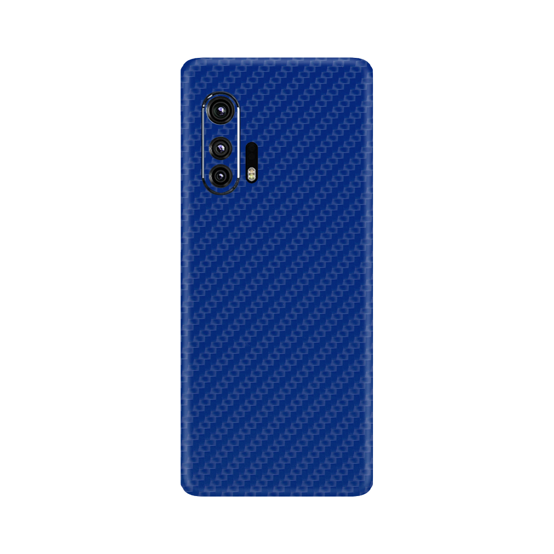Carbon Fiber Blue Skin for Motorola Edge Plus