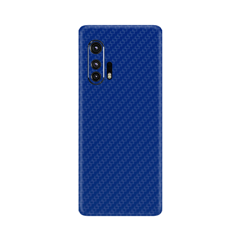 Carbon Fiber Blue Skin for Motorola Edge Plus