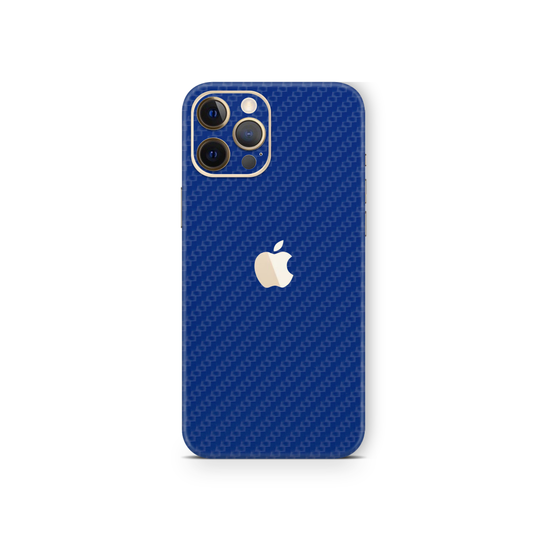 Carbon Fiber Blue Skin for iPhone 12 Pro