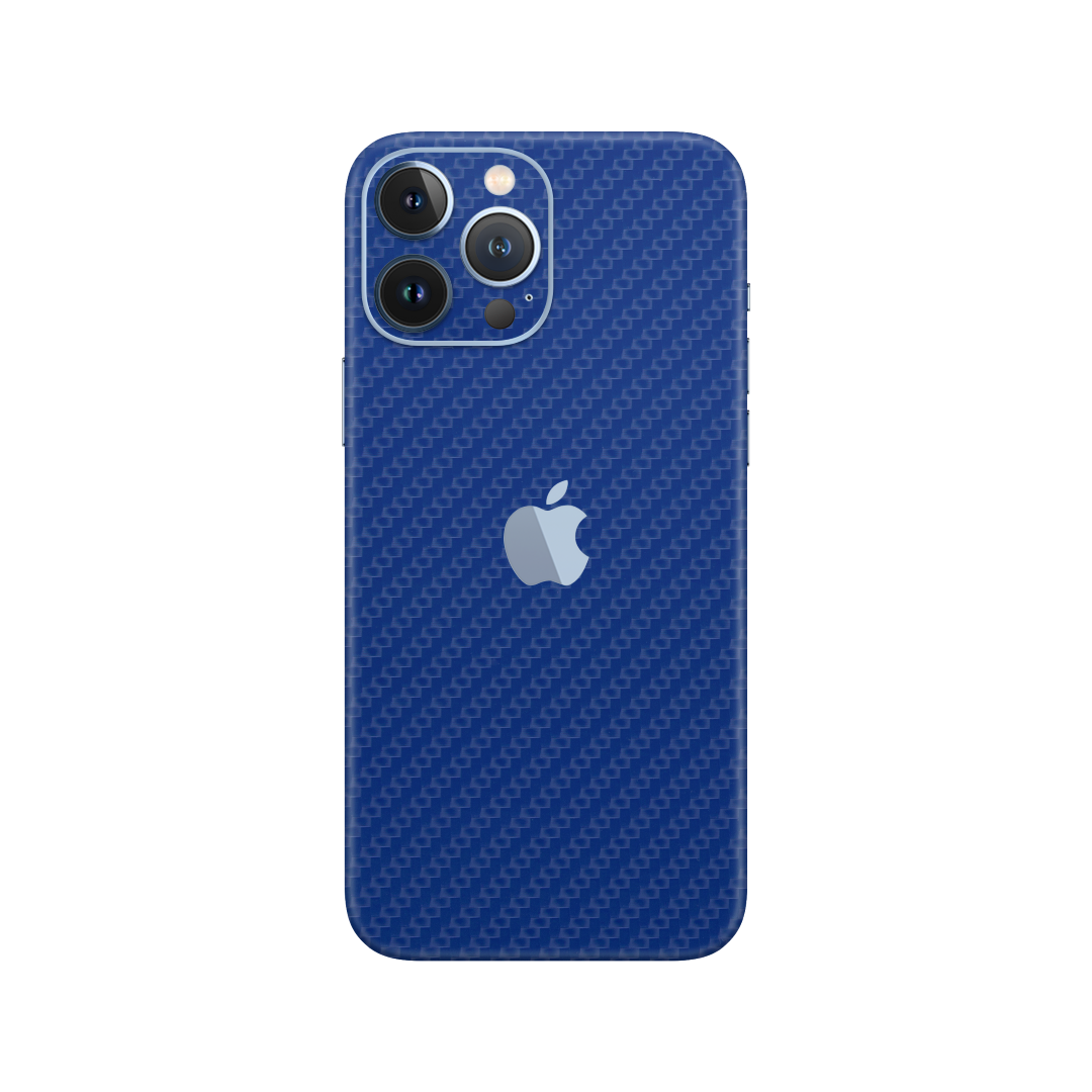 Carbon Fiber Blue Skin for iPhone 13 Pro Max