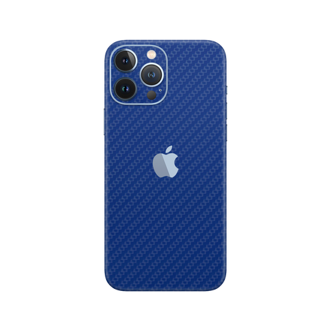 Carbon Fiber Blue Skin for iPhone 13 Pro Max