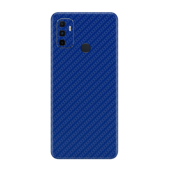 Carbon Fiber Blue Skin for Oppo A53s