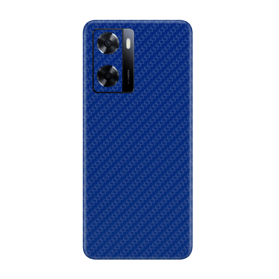 Carbon Fiber Blue Skin for Oppo A57 4G