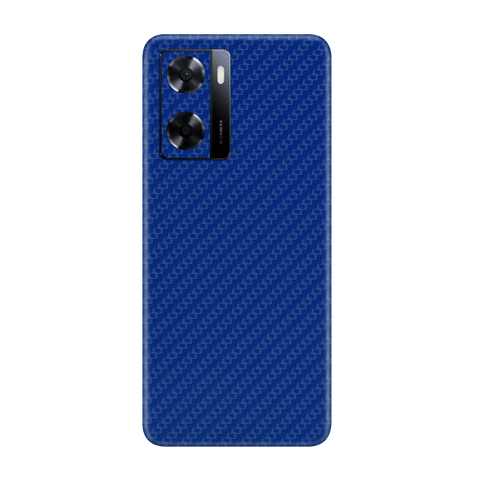 Carbon Fiber Blue Skin for Oppo A57 4G