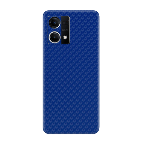 Carbon Fiber Blue Skin for Oppo F21 Pro 4G