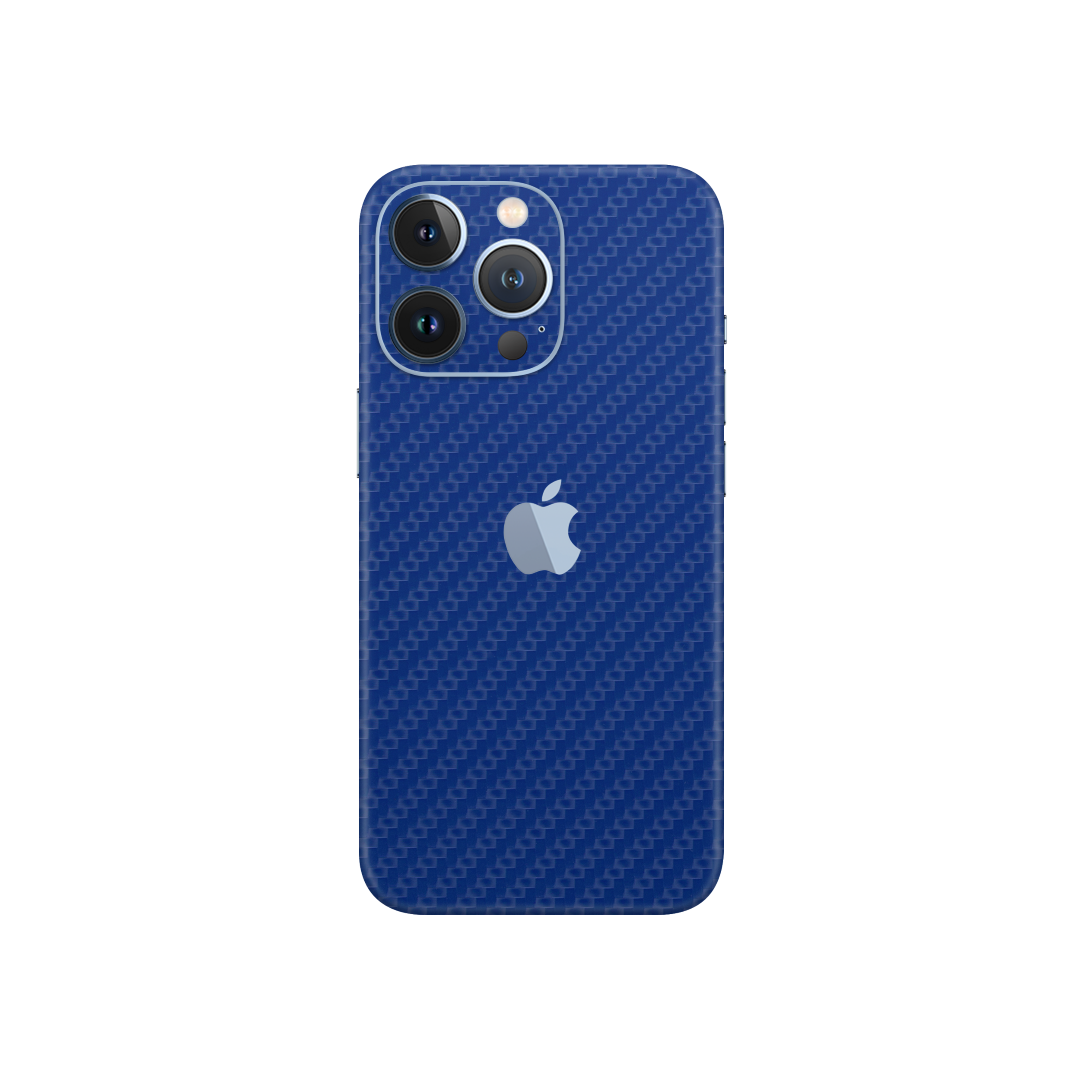 Carbon Fiber Blue Skin for iPhone 13 Pro