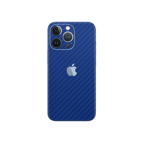 Carbon Fiber Blue Skin for iPhone 13 Pro