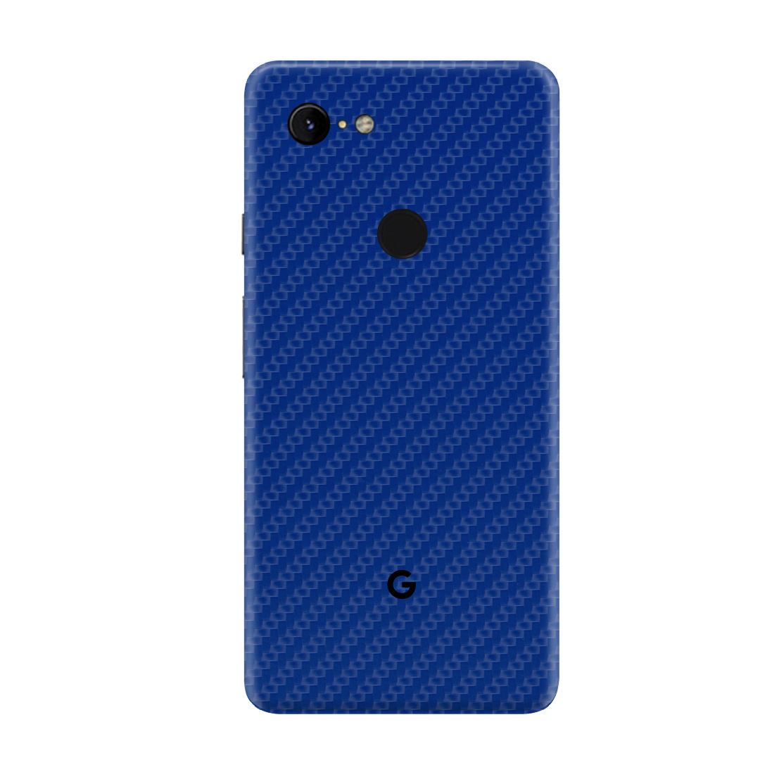 Carbon Fiber Blue Skin for Google Pixel 3