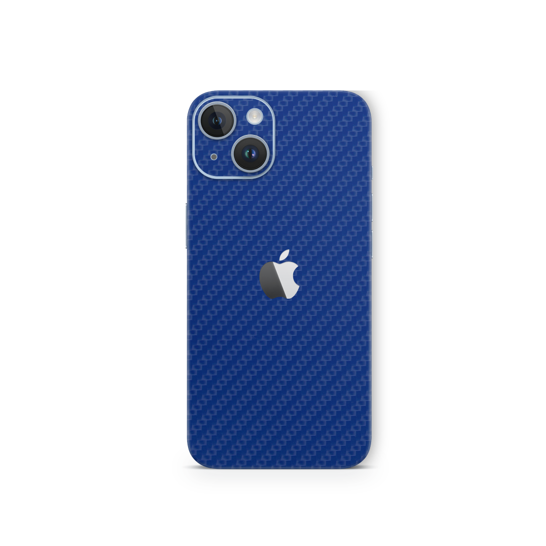 Carbon Fiber Blue Skin for iPhone 14
