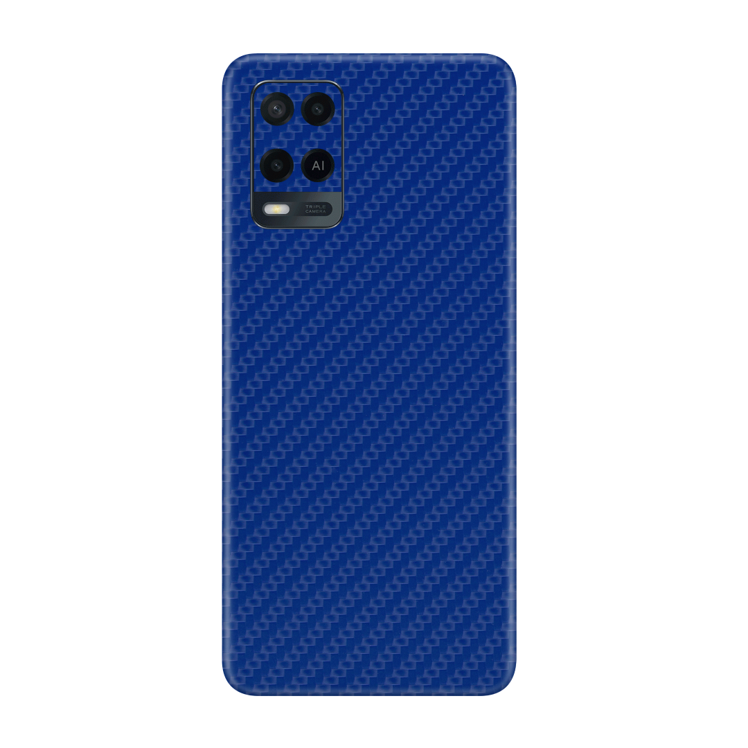Carbon Fiber Blue Skin for Oppo A54