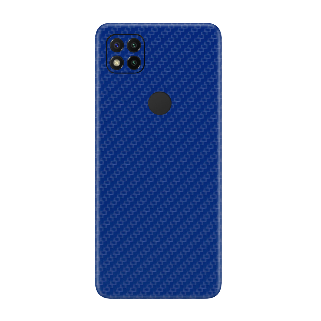 Carbon Fiber Blue Skin for Redmi 9c