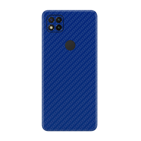 Carbon Fiber Blue Skin for Redmi 9c