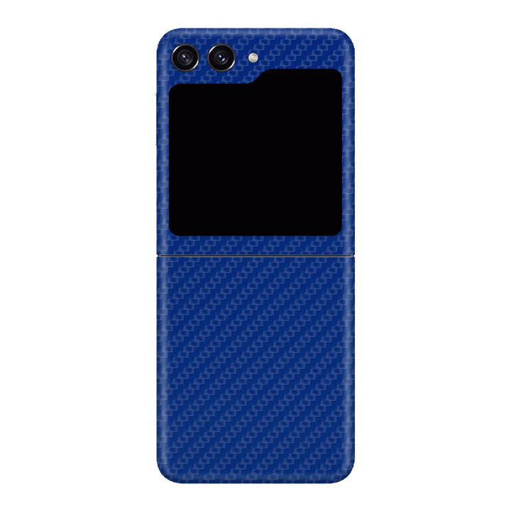 Carbon Fiber Blue Skin for Samsung Z Flip 5