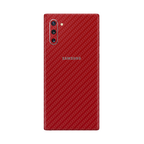 Carbon Fiber Red Skin for Samsung Note 10