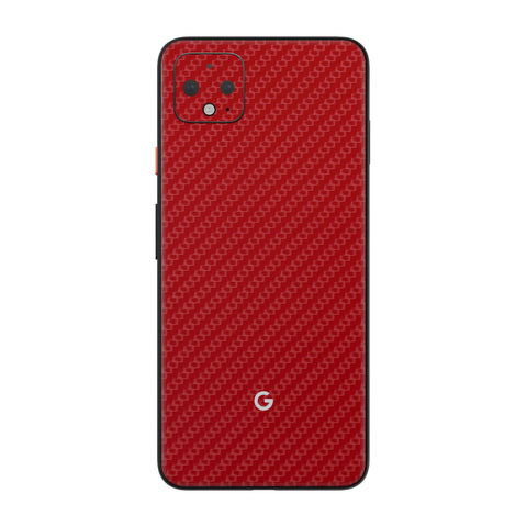 Carbon Fiber Red Skin for Google Pixel 4XL