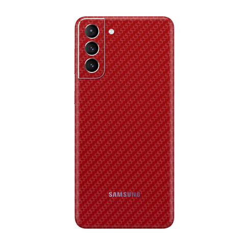 Carbon Fiber Red Skin for Samsung S22 Plus