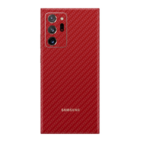 Carbon Fiber Red Skin for Samsung Note 20 Ultra