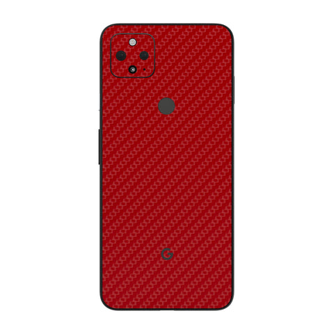 Carbon Fiber Red Skin for Google Pixel 5