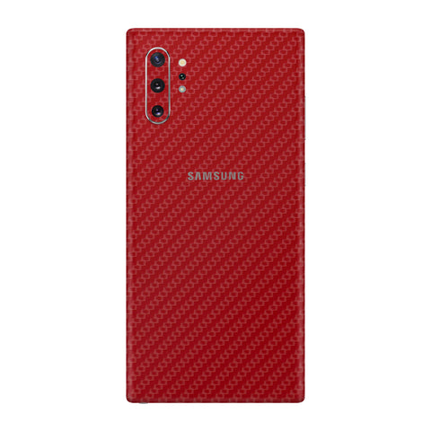 Carbon Fiber Red Skin for Samsung Note 10 Plus