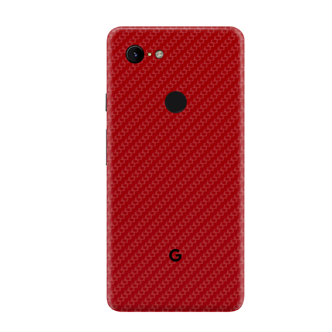 Carbon Fiber Red Skin for Google Pixel 3