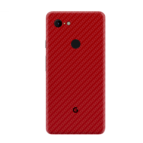 Carbon Fiber Red Skin for Google Pixel 3