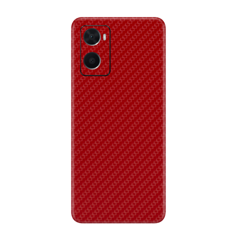 Carbon Fiber Red Skin for Oppo A76