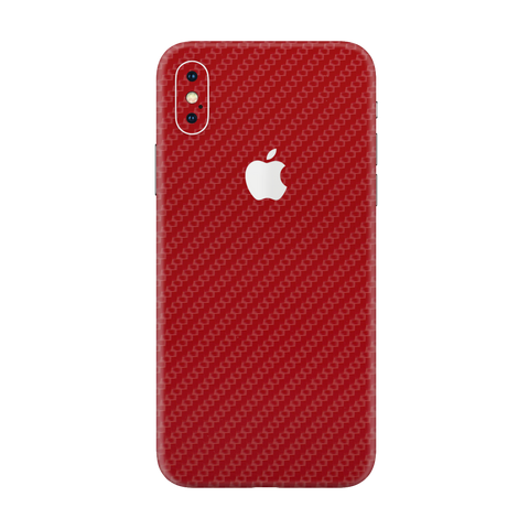 Carbon Fiber Red Skin for iPhone X