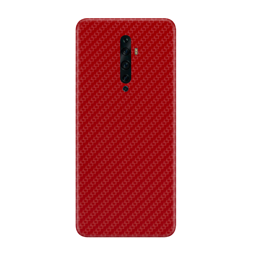 Carbon Fiber Red Skin for Oppo Reno 2f