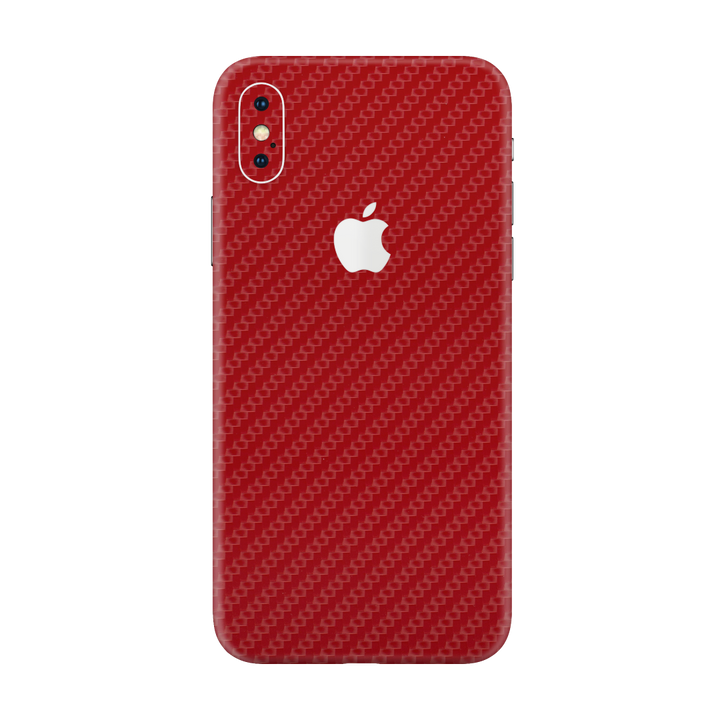 Carbon Fiber Red Skin for iPhone XS