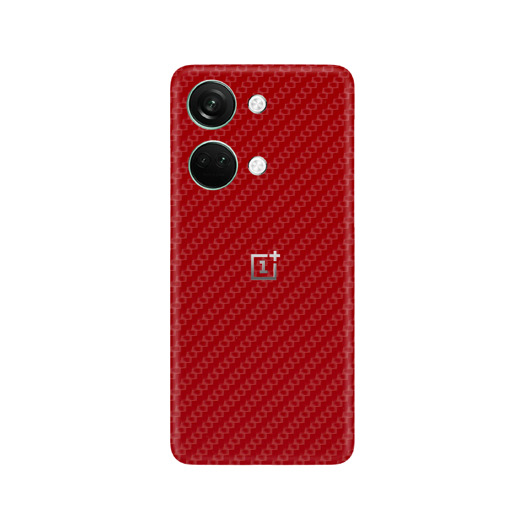 Carbon Fiber Red Skin for OnePlus Nord 3 5G