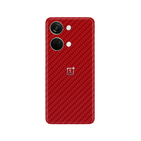 Carbon Fiber Red Skin for OnePlus Nord 3 5G