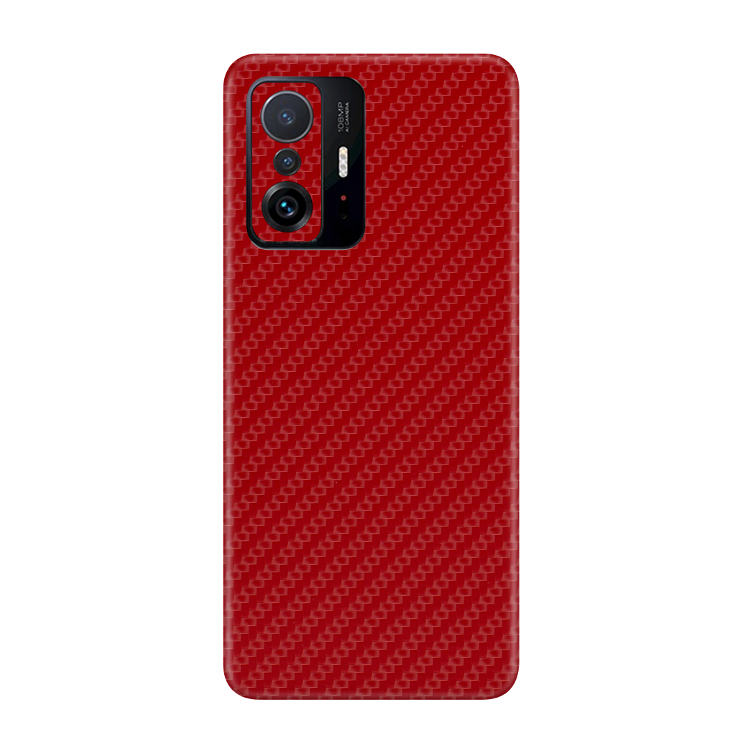Carbon Fiber Red Skin for MI 11T Pro