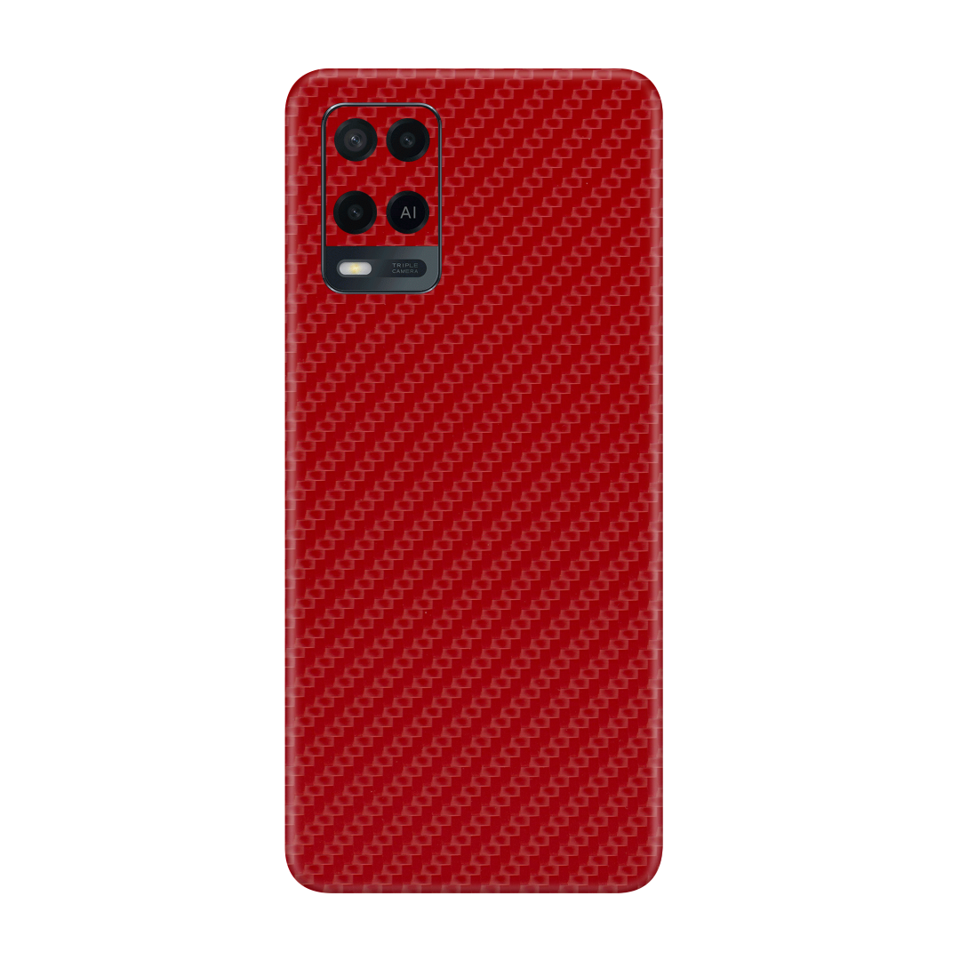 Carbon Fiber Red Skin for Oppo A54