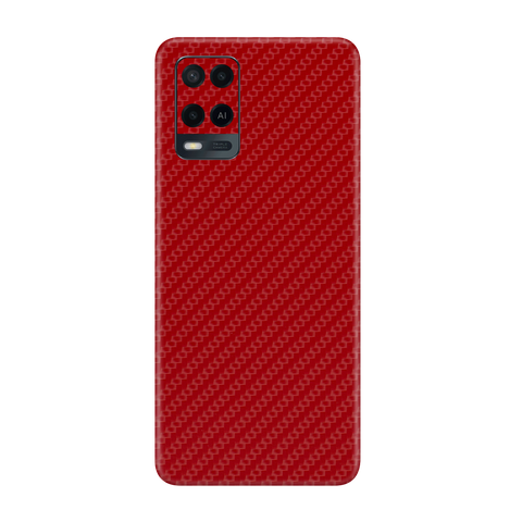 Carbon Fiber Red Skin for Oppo A54