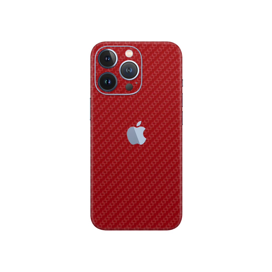 Carbon Fiber Red Skin for iPhone 13 Pro